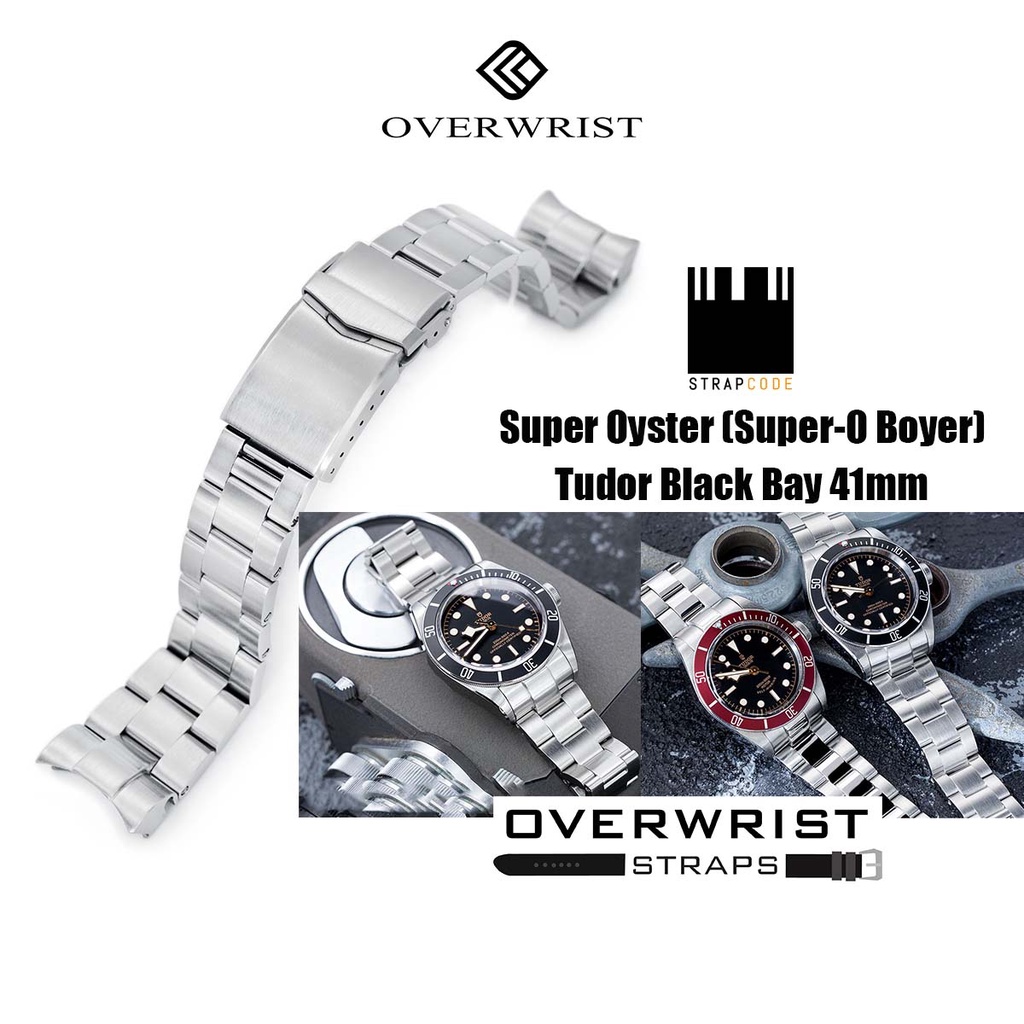 สายนาฬิกา รุ่น miltat strapcode super oyster (supero boyer) for tudor black bay 41mm Shopee