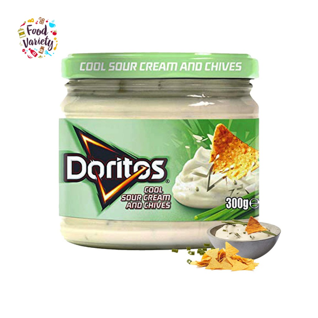 [Best Before 30/Jun/2024]Doritos Cool Sour Cream And Chives 300g โดริโทสคูลซาวครีมแอนด์ชิพส์ 300กรัม