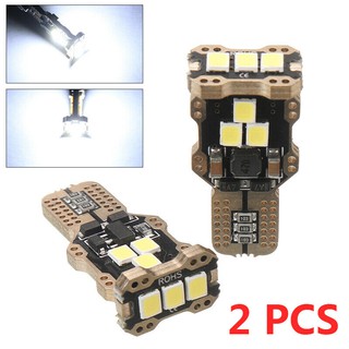 หลอดไฟถอยหลังรถยนต์ LED T16 T15 W16W 2835 9-SMD 6000K Canbus 921 912 12V สีขาว 2 ชิ้น