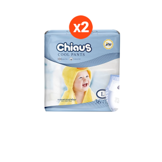 [ส่งฟรี]Chiaus ผ้าอ้อมสำเร็จรูป แพมเพิส เด็ก แพมเพิส Baby ผ้าอ้อมเด็ก แพมเพิสเด็ก Diaper Cool Pants M/L/XL/XXL(2 Pack)