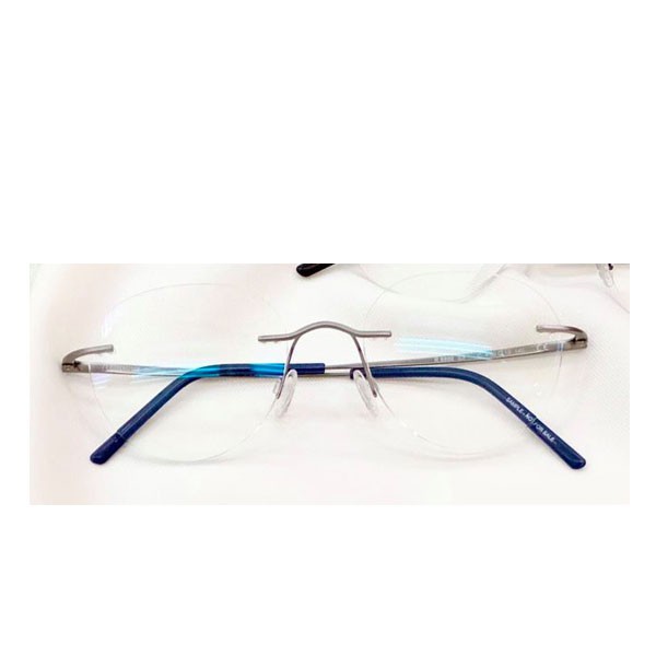 กรอบแว่นตาแบรนด์ Rodenstock ขาแว่นสีน้ำเงิน กรอบรุ่น Custom Essentials แถมฟรี เลนส์โปรเกรสซีฟ Netline