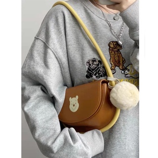 ❡﹊Bremel Disney Swing Bag 2021 New Fashion Underarm Bag Sweet Cool Shoulder Bag Student Niche Bag Women . กระเป๋า