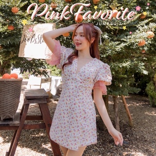 ❤️พร้อมส่ง❤️Joob studio ชุดเดรส pink favorite jumpsuit