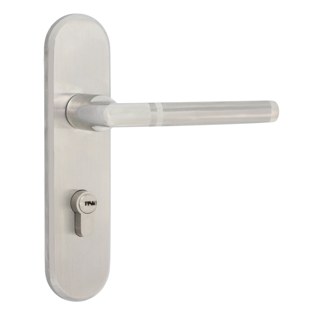 SOLEX งานสั่งทำ  Double Key ชุดมือจับก้านโยก SUS304 รุ่น4558(ดอก 2 ร่อง)งานสั่งทำ