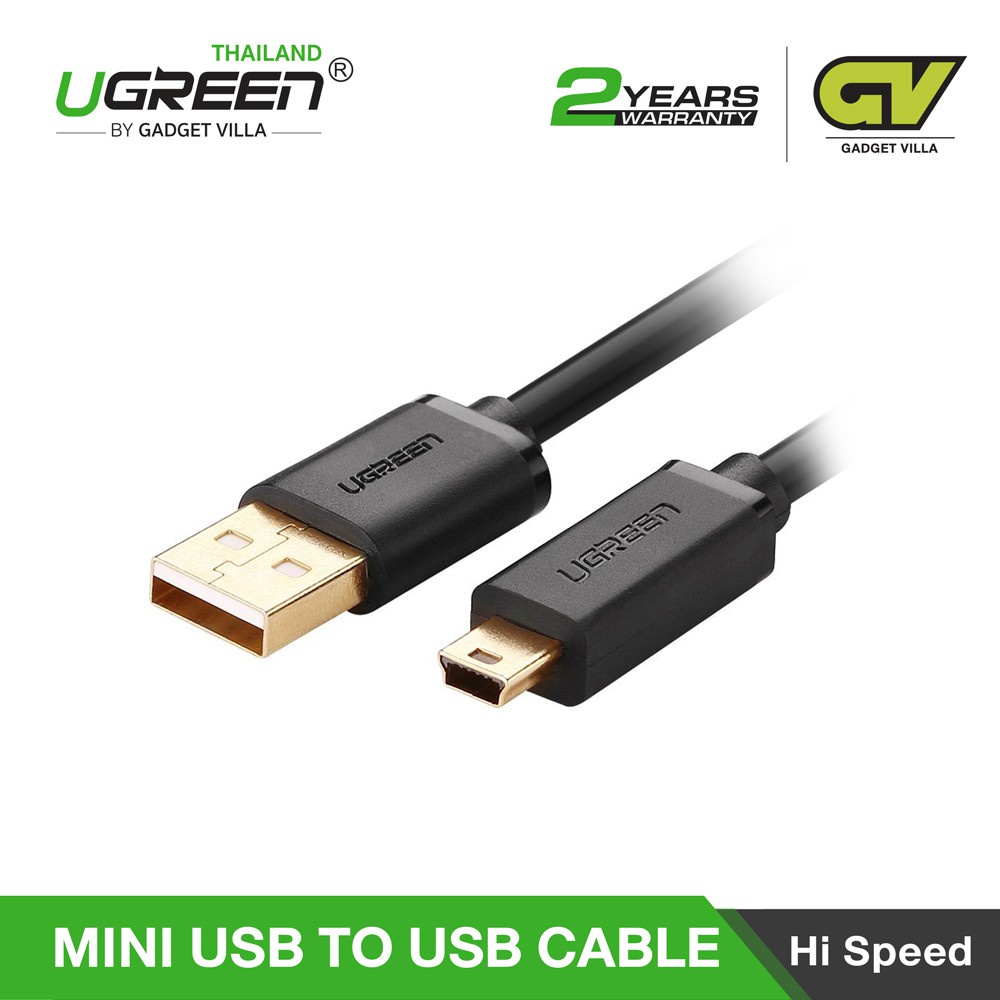 Ugreen รุ่น Us132 สาย Mini Usb To Usb Cable ใช้งานได้กับ External Hdd Gopro Hero Hd Hero3 7655