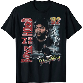 เสื้อยืดโอเวอร์ไซส์เสื้อยืด พิมพ์ลายโปสเตอร์ Boyz in The Hood DoughboyS-3XL