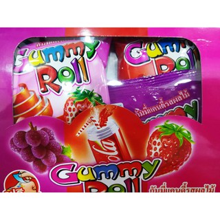 กัมมี่โรลแคนดี้ Gummy Roll Candy คละรส 20 ชิ้น