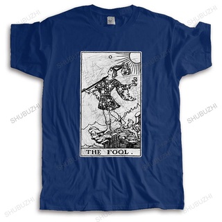 [S-5XL] เสื้อยืดแขนสั้นลําลอง ผ้าฝ้าย พิมพ์ลาย The Fool Tarot Card Major Arcana Fortune Telling Occult เหมาะกับของขวัญวั