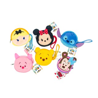 [พร้องส่ง] Disney Tsum Tsum กระเป๋าตังใส่เหรีญไซส์มินิสุดคิ้วส์ ลิขสิทธิ์แท้ รหัส CA04