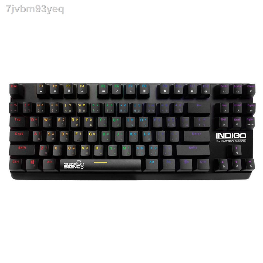 ♦▩โปร (TH) Signo KB-718 Indigo mini RGB Mechanical TKL Gaming Keyboard รับประกันศูนย์ไทย1ปี #คีย์บอร