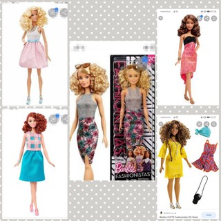 บาร์​บี้​ผมหยิก Barbie fashion​istas curly hair หลายแบบ