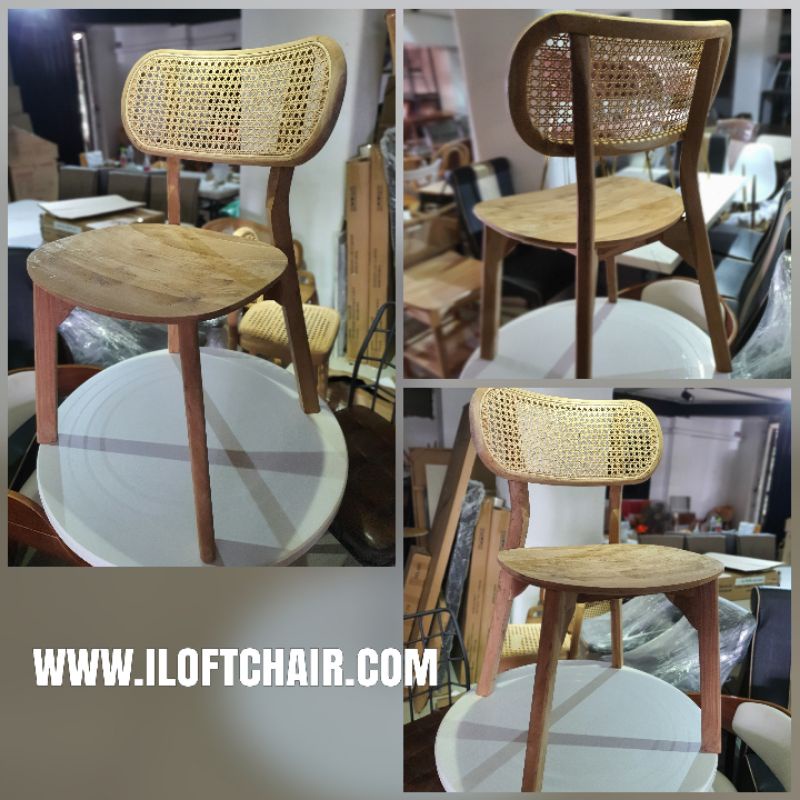 iLoft chair เก้าอี้ไม้ร้านกาแฟ ไม้สักทอง ราคาถูก