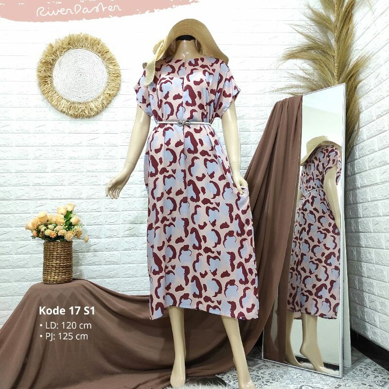 Jannah River Daster 17S1 เครื่องปิ้งขนมปังแม่น้ํา เครื่องปิ้งขนมปังระดับพรีเมียมRayonViscose