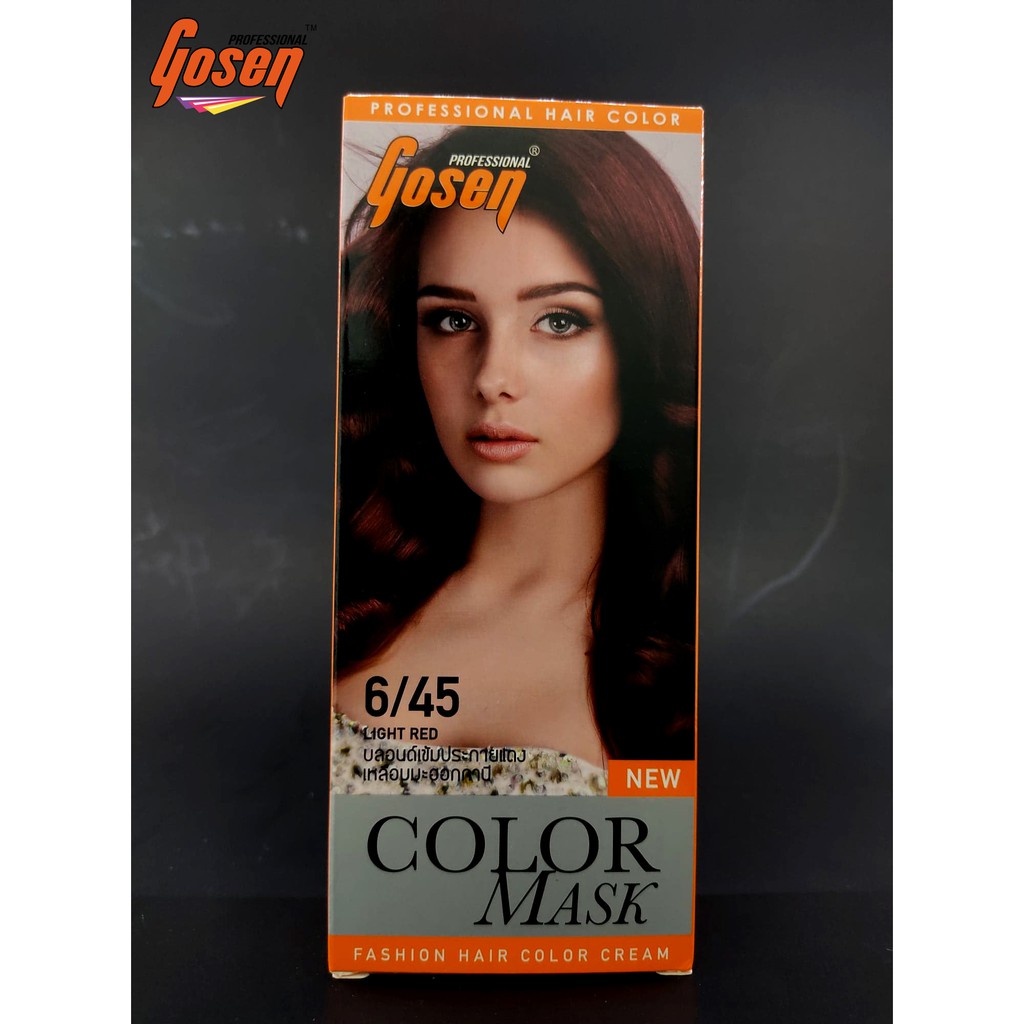 Gosen ผลิตภัณฑ์เปลี่ยนสีผม สีย้อมผม ครีมย้อมผม [เบอร์ 6/xx] - รูปที่ 7