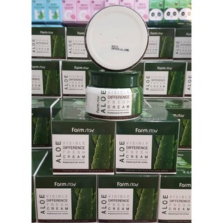 FarmStay Farm Stay Aloe Visible Difference Fresh Cream 100 g.ครีมว่านหางจรเข้ใข้กับผิวหน้า