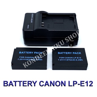 LP-E12  LPE12 Battery and Charger For Canon EOS M100,M50,M10,M2,M,Rebel SL1,100D,PowerShot SX70 HS,Kiss M,Kiss