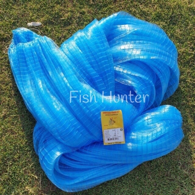ข่ายเอ็นดักปลา(เนื้อเปล่า) 2.5เซน-18เซน ลึก 30/40/50/100 ตา ยาว180เมตร (เอ็น 0.25/0.30/0.40)