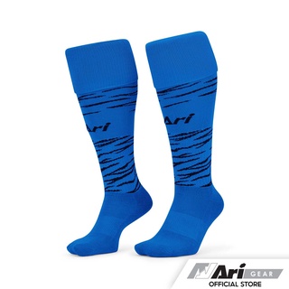 ARI TORA LONG SOCKS - BLUE/BLACK/BLUE ถุงเท้ายาว อาริ โทระ สีน้ำเงิน