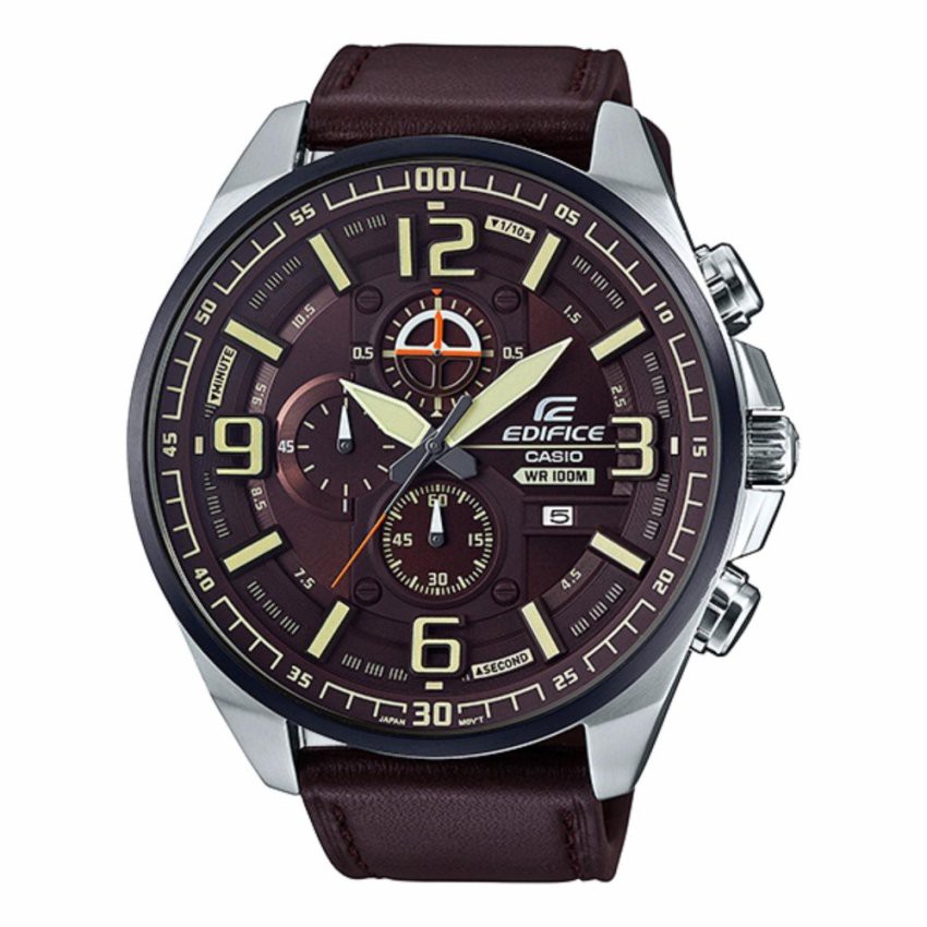 Casio Edifice นาฬิกาข้อมือผู้ชาย สายหนัง รุ่น EFR-555BL-5A