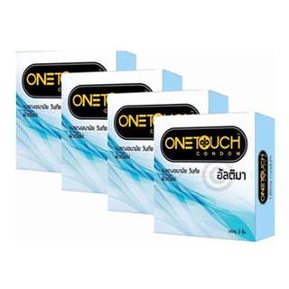 🔥อย่างดี🤩!! One Touch  ถุงยางอนามัย รุ่น อัลติม่า (แพ็ก 4) 🚚พร้อมส่ง!! 💨