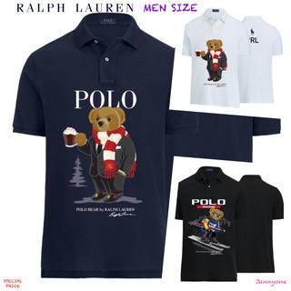 RALPH LAUREN MENS BEAR POLO SHIRT ( MEN SIZE )