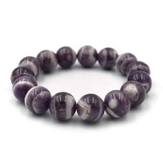 AMETHYST หินอเมทิสต์ ขนาด 11 มม. สร้อยข้อมือหินแท้ by siamonlineshop