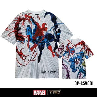 เสื้อยืดแขนสั้น ทรง  Ovesize  MARVEL  7th street   รุ่น OP-CSV001   ลิขสิทธิ์แท้พร้อมส่ง