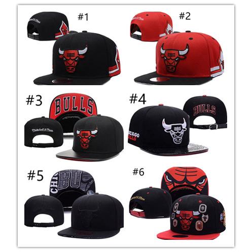 Hot Cool หมวกเบสบอลแฟชั่นคุณภาพสูง NBA Chicago BullsSnapback