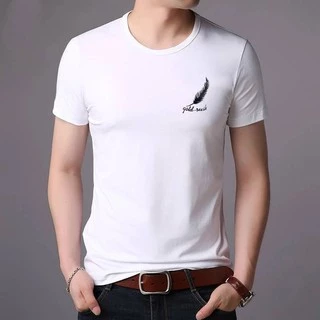 #สินค้าพร้อมส่ง#เสื้อยืดผู้ชายสีพื้นแขนสั้นคอกลม(สกรีนอก) TSH-009