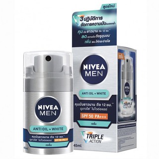 NIVEA MEN WHITE ACNE  OIL CONTROL POWDER EFFECT SERUM SPF50 PA+++ 50 ml