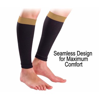 copper anti-fatigue compression calf sleeves ปลอกรัดน่องขาเรียว