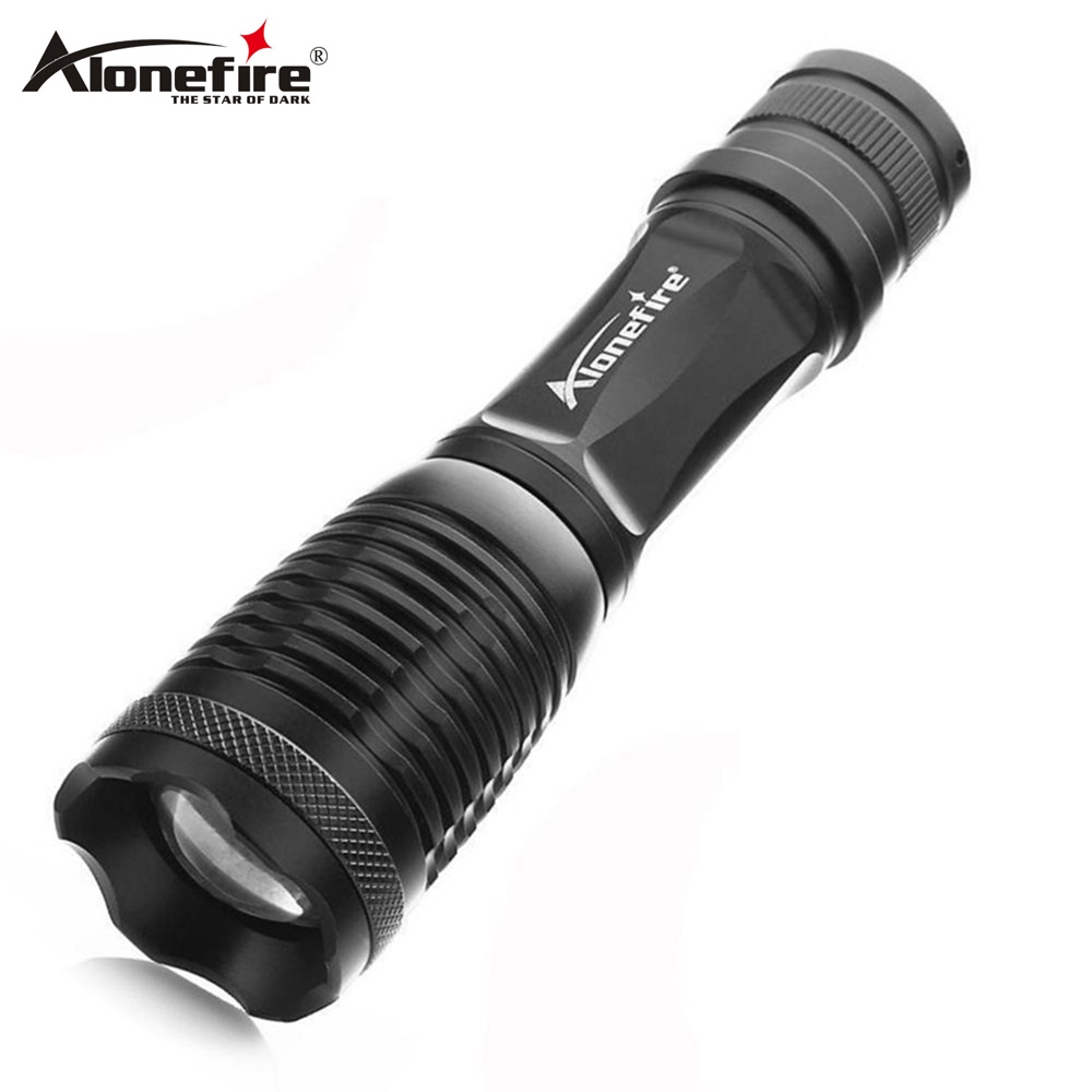 AloneFire E007 ไฟฉาย LED XML T6 L2 ไฟฉายกันน้ําไฟฉาย Zoomable