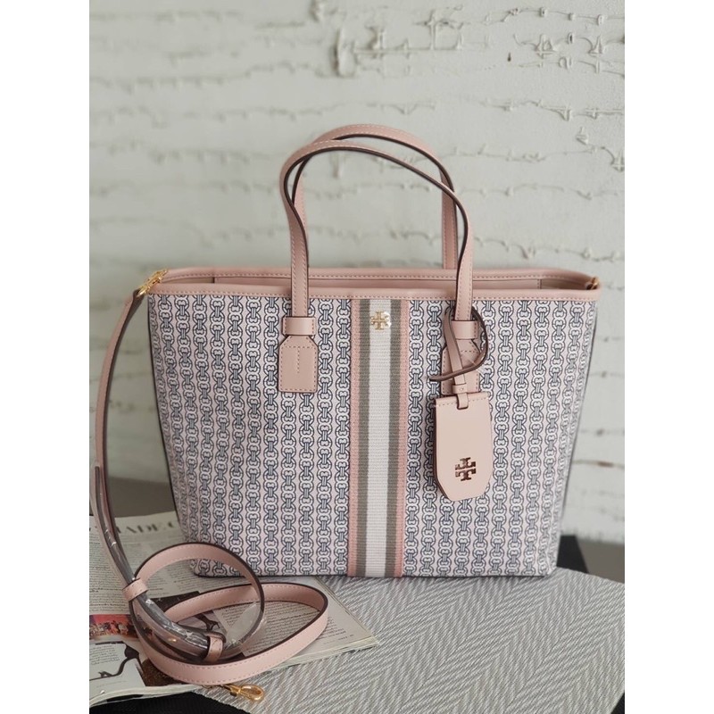 tory burch gemini tote ivory