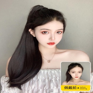 Wig Long Hair Strap -type ผมหยิกคลื่นใหญ่ของภาพยนตร์วิกธรรมชาติ