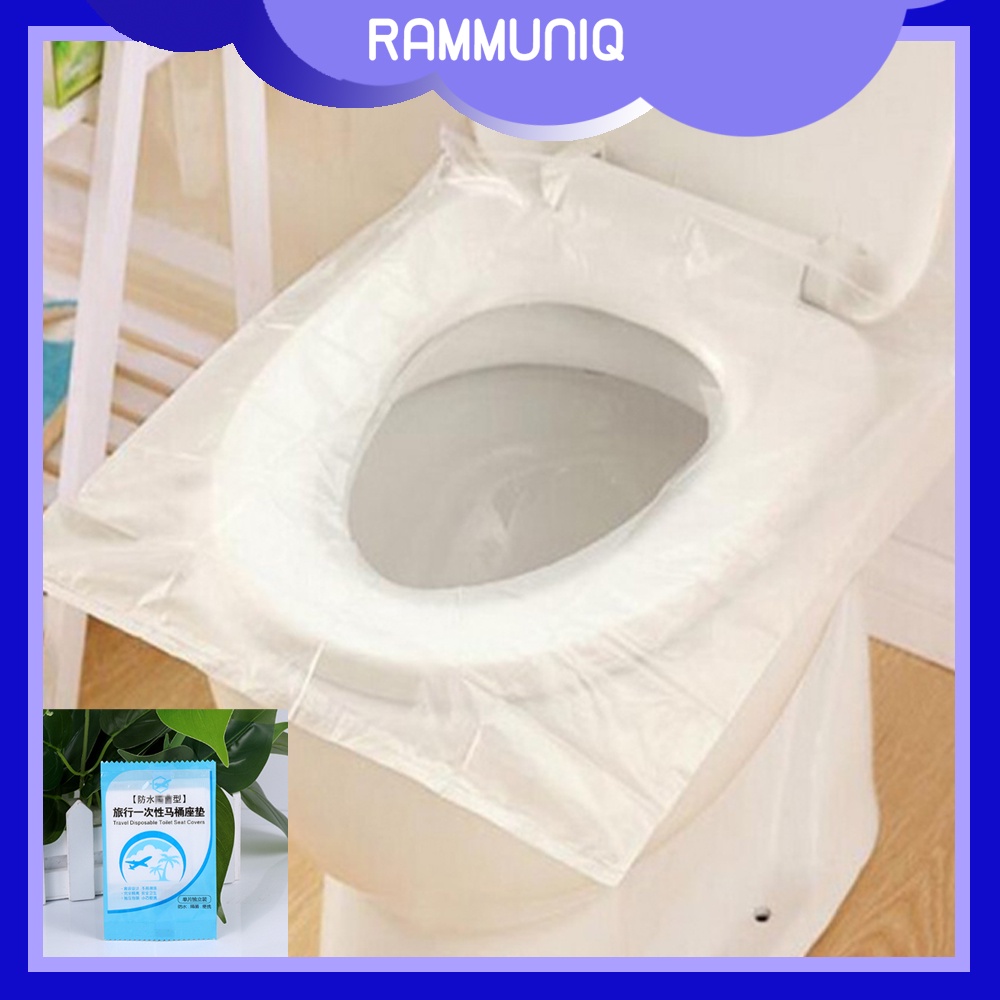 พร้อมส่ง แผ่นรองนั่งชักโครกพลาสติก พลาสติกรองนั่งชักโครก ใช้แล้วทิ้ง