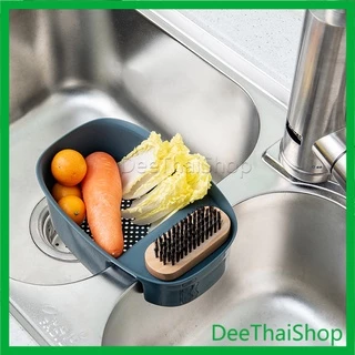 Dee Thai ที่กรองเศษอาหาร แบบแขวน ตะกร้าติดอ่างล้างจาน ห้องครัว ช่วยกรองเศษอาหาร Filter basket