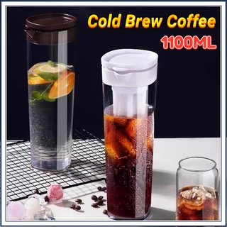 ขวดกาแฟสกัดเย็น Cold Brew Coffee Maker เหยือกชงกาแฟแบบสกัดเย็น 1100ml