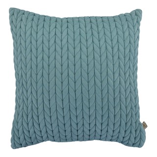 หมอน หมอนอิง HOME LIVING STYLE CROCHET 18X18 นิ้ว สีฟ้า CUSHION CROCHET HOME LIVING STYLE 18X18 CYAN