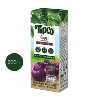 TIPCO น้ำพรุนผสมน้ำองุ่น Prune &amp; Grape Juice 100% ขนาด 200 มล.