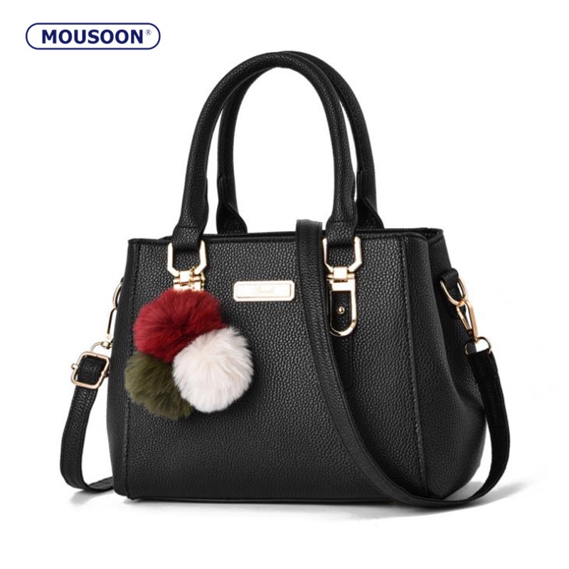 Mousoon European and American handbags, women's fashion red large-capacity temperament messenger bag