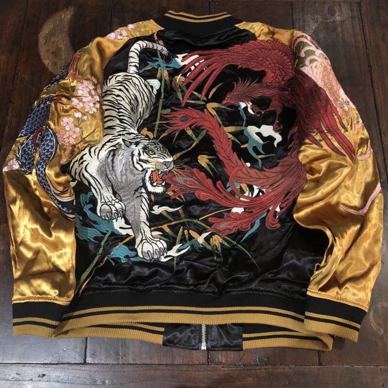 Karakuri Tamashi Elements Gold Reversible Sukajan Jacket