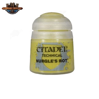 [P360พร้อมส่ง] Citadel : TECHNICAL: NURGLES ROT (12ML) สีอะคริลิคสำหรับทาโมเดล