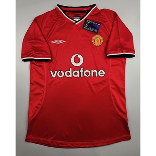 เสื้อบอลย้อนยุค แมนยู 2000 เหย้า Retro Manchester United Home เรโทร คลาสสิค 2000-02