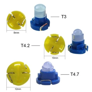 Aeing แผงควบคุมไฟ LED T3 T4.2 T4.7 COB 12V สีขาว แดง น้ําเงิน เหลือง เขียว สําหรับรถยนต์ 1 ชิ้น