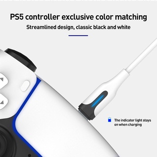 Playstation 5 สายชาร์จ USB Type C พร้อมไฟแสดงสถานะ LED สําหรับ PS5 Switch