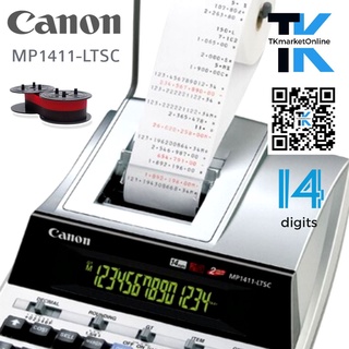 เครื่องคิดเลข Canon MP1411-LTSC เครื่องคิดเลขแบบพิมพ์หมึกริบบอนคุณภาพสูงจากแคนนอน ให้ทุกการคำนวณของคุณแม่นยำ