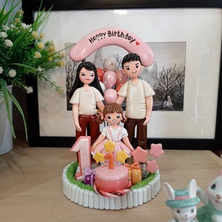 โมเดล​ดิน​ปั้น​ first birthday 🎂 🎉