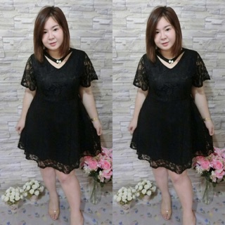 Bigsize เดรสลูกไม้