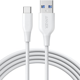 Anker A8163 สายเคเบิลพาวเวอร์ไลน์ 3 ฟุต USB-C เป็น USB 2.0 USB C เป็น USB 2.0 (3 ฟุต) พร้อมตัวต้านทานดึงขึ้น 56k โอห์ม