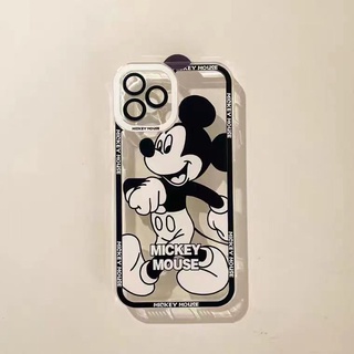 เคสโทรศัพท์มือถือ ซิลิโคนนุ่ม TPU ใส ลายหนูน่ารัก สําหรับ Iphone 12 13 14 SE 6 6S 7 8 Plus X XS XR 11 Pro Max